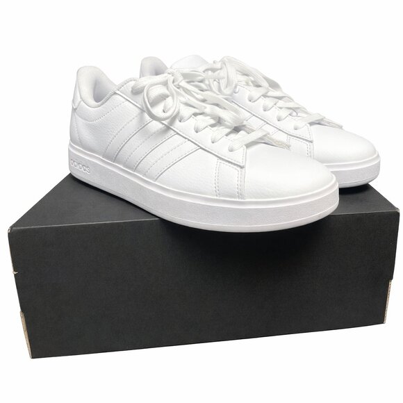 Adidas Grand Court 2.0 White Sneakers Women’s 7.5 New in Box - Picture 5 of 6